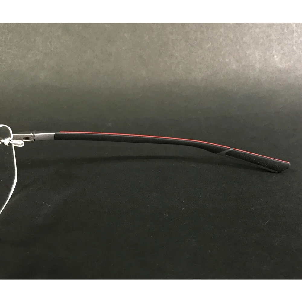 McLaren Eyeglasses Frames ML MS-85O05 C01 Ruthenium Red Rimless 55-17-145